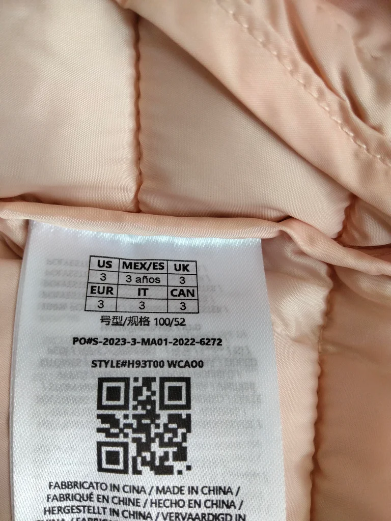 💗 Chaqueta ligera acolchada rosa pálido – 3 años – Guess – Nueva con etiqueta – photo 6